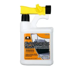 Nilodor® Chute & Dumpster Wash All Purpose Cleaner & Odor Neutralizer (32 oz Bottles) - Case of 6