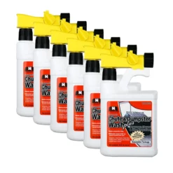 Nilodor® Chute & Dumpster Wash PLUS Bio-Enzymatic Degreaser, Cleaner & Odor Neutralizer (32 oz Bottles) - Case of 6