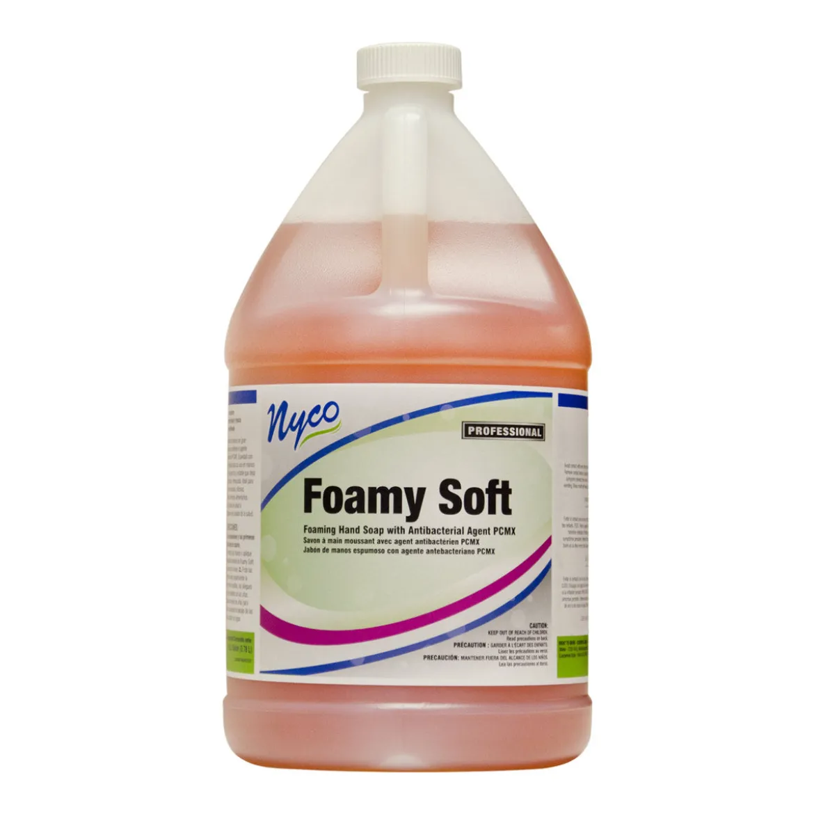 Nyco® Foamy Soft Antibacterial Foaming Hand Soap w/ PCMX (1 Gallon Bottles) - Case of 4