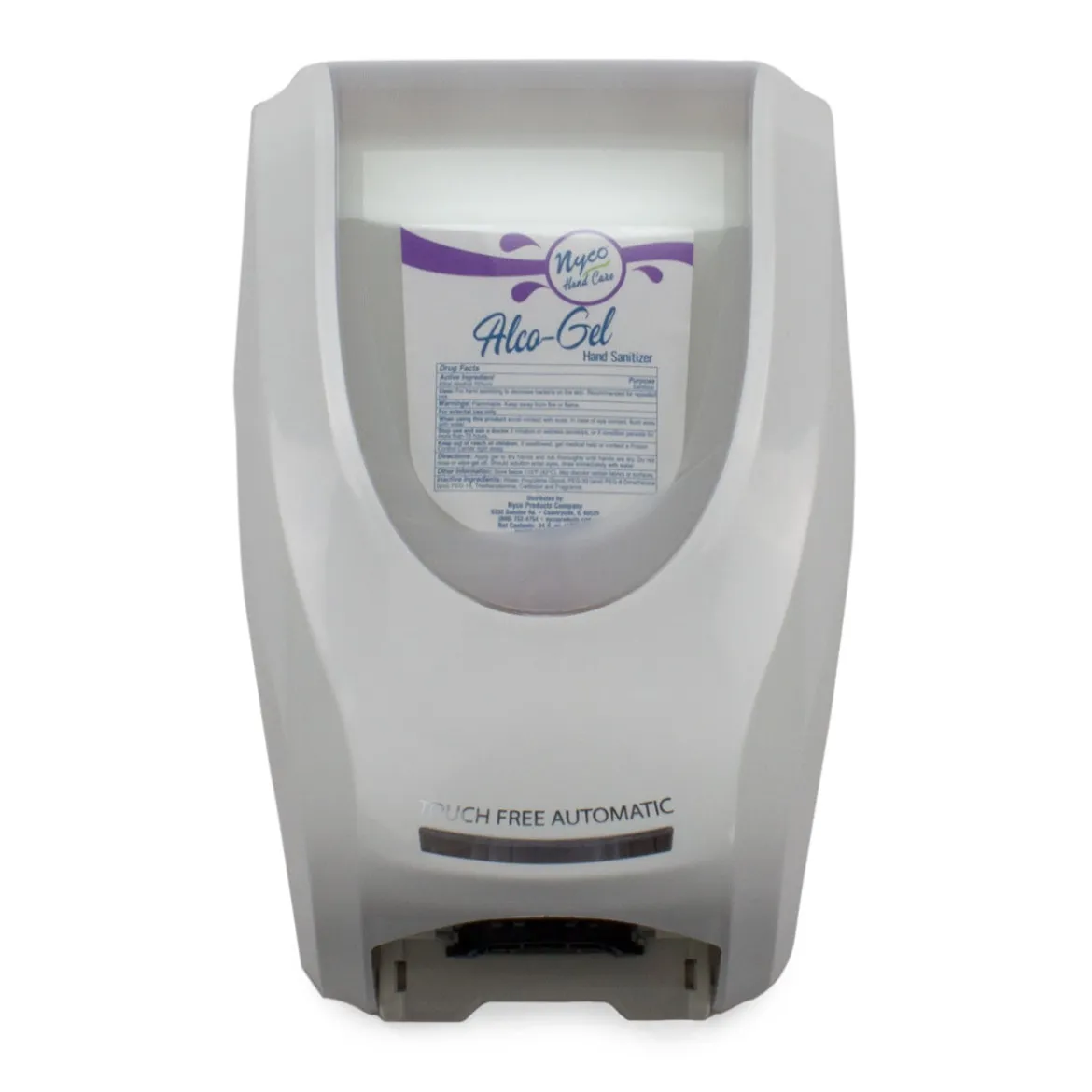 Nyco® White Duo Hands Free Hand Sanitizer & Soap Dispenser (1 Liter)