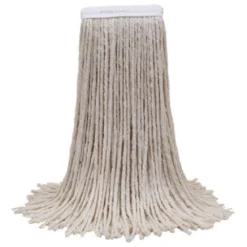 O'Cedar® Cotton #20 White Wet Mops w/ 5" Wide Band (Size: Medium | Cut Ends) - Case of 12