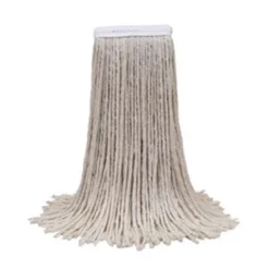 O'Cedar® Cotton #24 White Wet Mop w/ 5" Wide Band (Size: Large | Cut Ends) - Case of 12
