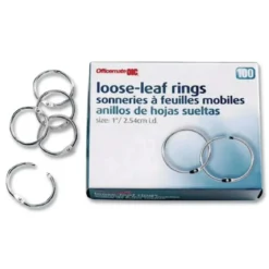 Officemate® 1" Loose-Leaf Book Rings - Box of 100
