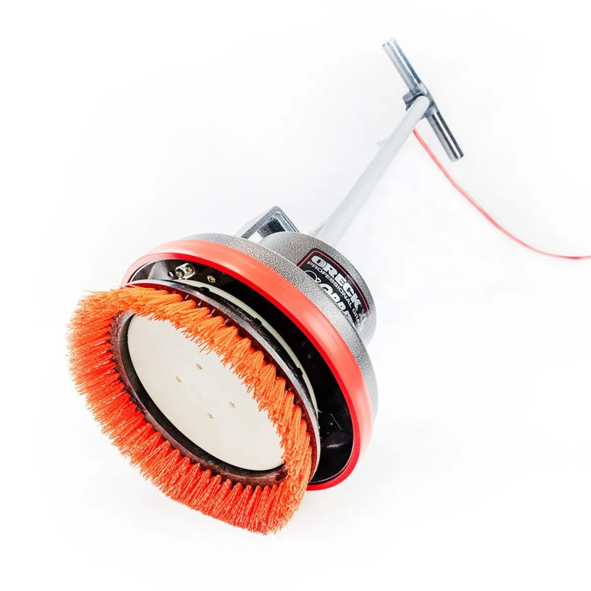 Oreck® Orbiter® 12" Orange Heavy Duty Floor Scrubbing Brush
