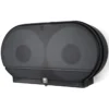 Palmer Fixture Twin 9" Jumbo Roll Toilet Paper Dispenser (Black)