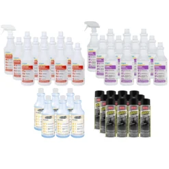 Pet & Other Specialty Stain Removal Carpet Cleaning Chemical Package (4 Different Chemicals)