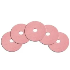 17" Pink Top Shine Floor Polishing Pads - Case of 5