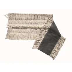 24" Pretreated Natural Cotton Disposable Cut End Dust Mops - Case of 12