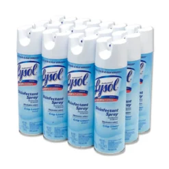 Professional Lysol® Crisp Linen Disinfectant Spray (19 oz Aerosol Cans) - Case of 12