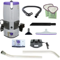 ProTeam® GoFree® Flex Pro II Battery Powered 6 Qt. Backpack Vacuum w/ Xover or ProBlade Tool Kit