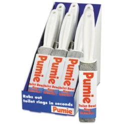 Pumie® Toilet Bowl Pumice Stone Scrubbing Stick - Case of 6