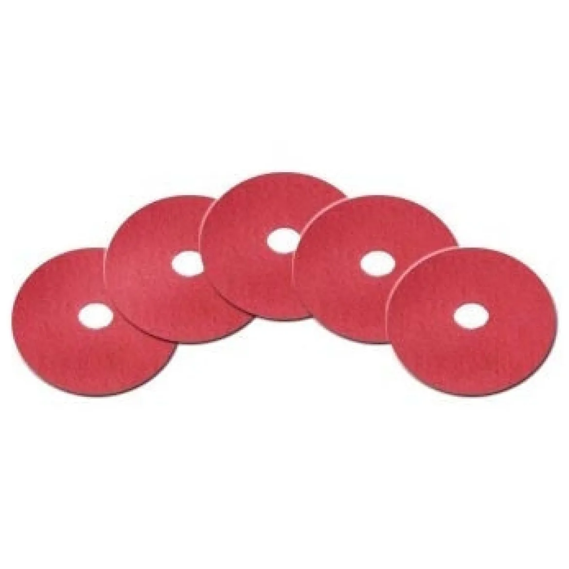 17" Red Floor Buffing & Scrubbing Pads - Case of 5