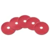 20" Red Floor Buffing & Scrubbing Pads - Case of 5