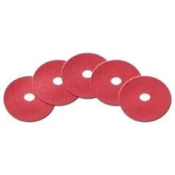 20" Red Floor Buffing & Scrubbing Pads - Case of 5