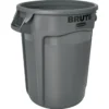 Rubbermaid® Brute® 32 Gallon Gray Round Vented Trash Can