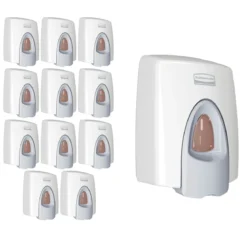 Rubbermaid® Clean Seat Foaming Toilet Seat Cleaning Dispenser (400 ml | White) - Case of 12