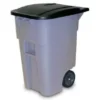 Rubbermaid® 50 Gallon Brute Roll Out Trash Container (Gray)