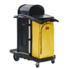 Rubbermaid® High Security Janitorial Cleaning Cart w/ Lockable Doors & Hood