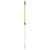 Rubbermaid® Hygen™ Extendable 48" - 72" Quick Connect Yellow Aluminum Mop Handle