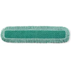 Rubbermaid® Hygen™ 36" Green Microfiber Dust Mop w/ Fringe - Looped Ends