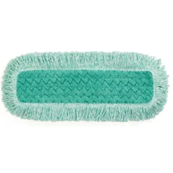 Rubbermaid® Hygen™ 18" Green Microfiber Dust Mop w/ Fringe - Looped Ends