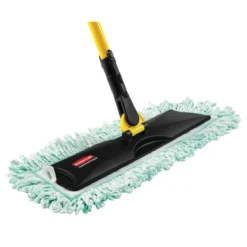 Rubbermaid® Hygen™ 24" Green Microfiber Dust Mop w/ Fringe - Looped Ends
