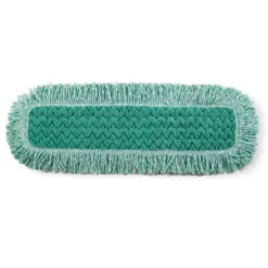 Rubbermaid® Hygen™ 24" Green Microfiber Dust Mop w/ Fringe - Looped Ends