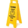 Rubbermaid® 4-Language 'Closed' Mutli-Purpose Floor Sign