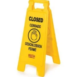 Rubbermaid® 4-Language 'Closed' Mutli-Purpose Floor Sign