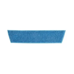 Rubbermaid 18" Light Commercial Blue Microfiber Wet Mop Pads - Case of 12
