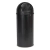 Rubbermaid® Marshal® 25 Gallon Round Top Trash Container (#FG817088BLA) - Black