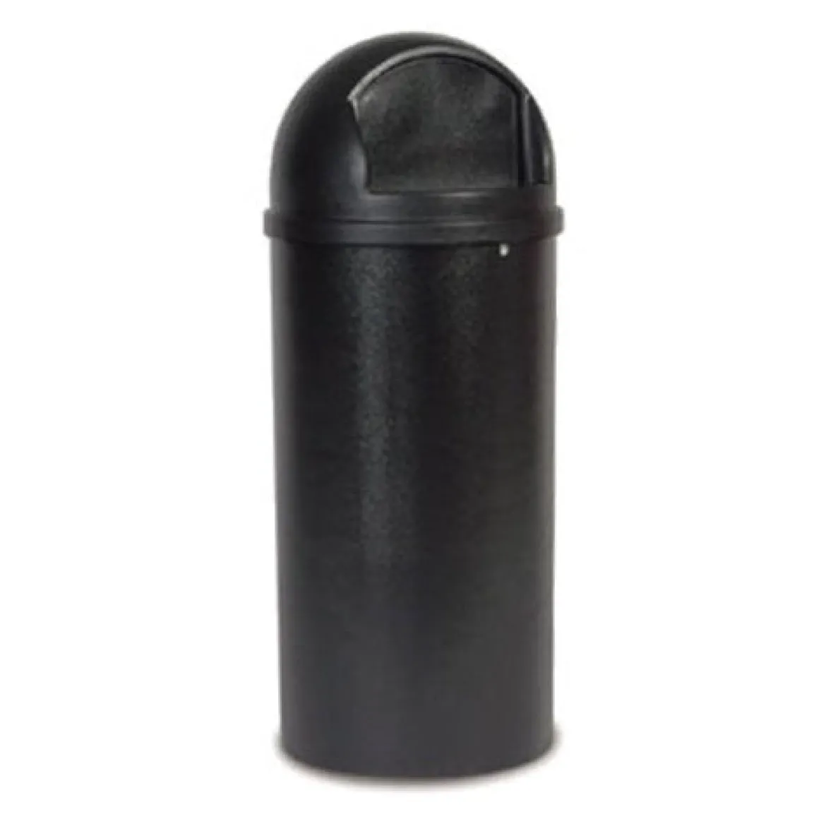 Rubbermaid® Marshal® 25 Gallon Round Top Trash Container (#FG817088BLA) - Black