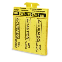 Rubbermaid® Over the Spill® Yellow Absorbent Pads - Tablet of 22 Pads