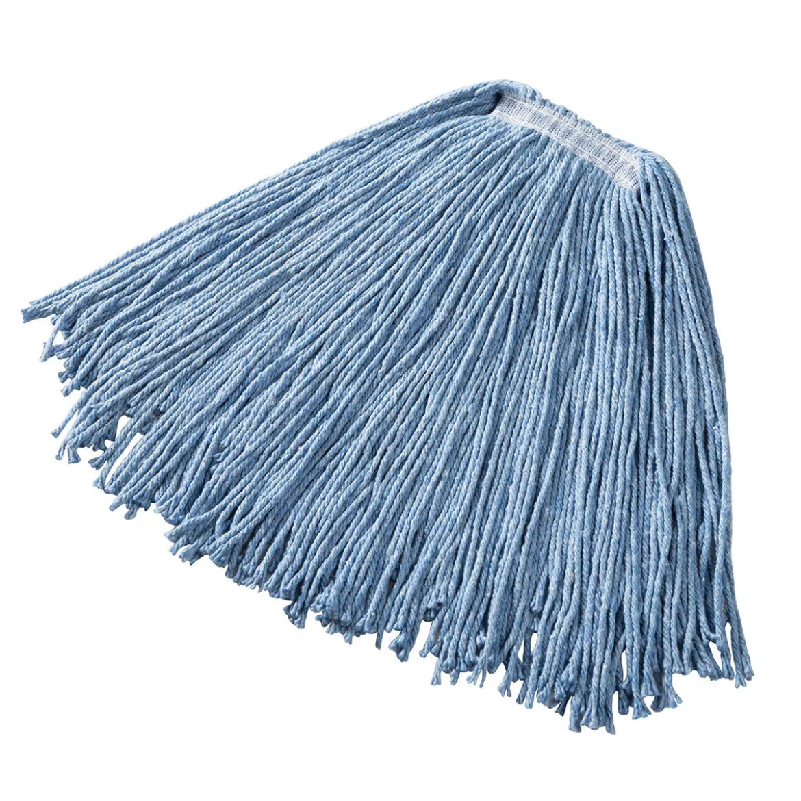 Rubbermaid® 20 oz Dura Pro Cotton, Rayon & Synthetic Blend Blue Wet Mop w/ 1" Headband (Size: Medium | Cut Ends)