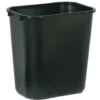 Rubbermaid® 28 Quart Black Waste Basket