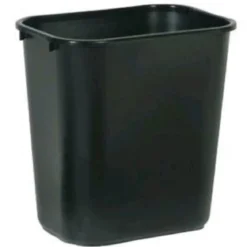 Rubbermaid® 28 Quart Black Waste Basket