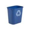 Rubbermaid® 28 Quart Deskside Recycling Bin (FG295673BLUE) - Blue