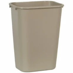 Rubbermaid® 41 Quart Large Wastebasket (#FG295700BEIG) - Beige