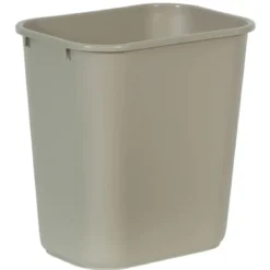 Rubbermaid® 28 Quart Wastebasket (FG295600BEIG) - Beige