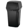 Rubbermaid® Ranger® 45 Gallon Black Trash Can w/ 2 Swinging Doors