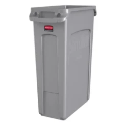 Rubbermaid® Slim Jim® 23 Gallon Gray Vented Trash Can