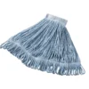 Rubbermaid® Super Stitch® Cotton & Synthetic Blend Blue Wet Mop w/ 5" Headband (Size: Medium | Looped Ends)
