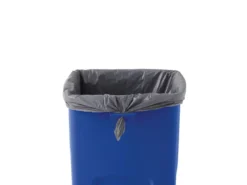 Rubbermaid® Universal 23 Gallon Square Blue Recycling Bins - Case of 3