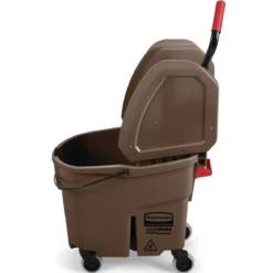Rubbermaid® WaveBrake® Brown 35 Qt. Down Press Mop Bucket & Wringer