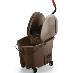 Rubbermaid® WaveBrake® Brown 35 Qt. Down Press Mop Bucket & Wringer
