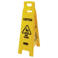 Rubbermaid® 38" Yellow 'Caution Wet Floor' 4-Sided Sign