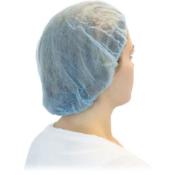 Safety Zone® Blue Bouffant Caps (19", 21" & 24" Sizes Available) - Case of 1000