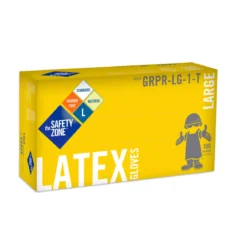 Safety Zone® Disposable 5 Mil White Latex Powder-Free Gloves (S - 2X Sizes Available) - Case of 1000