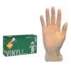 Safety Zone® Non-Medical Clear 4.0 Mil Vinyl Powder-Free Gloves (S - XL Sizes Available) - Case of 1000