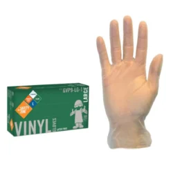 Safety Zone® Non-Medical Clear 4.0 Mil Vinyl Powder-Free Gloves (S - XL Sizes Available) - Case of 1000